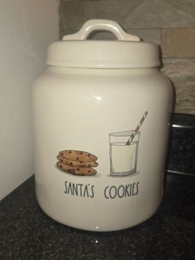 Rae Dunn Santa's Cookie Canister